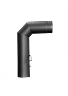 Winkelrohr mit Tür u. Drossel klappe Schenkell. 450/700mm
